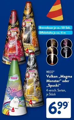 Aldi Süd WECO Vulkan „Magma Monster" oder „Spucki“ Angebot