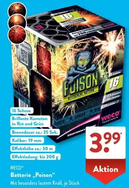 Aldi Süd WECO Batterie „Poison" Angebot