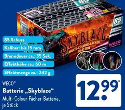 Aldi Süd WECO Batterie „Skyblaze“ Angebot