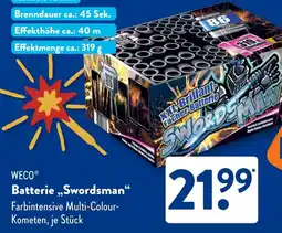 Aldi Süd WECO Batterie „Swordsman" Angebot