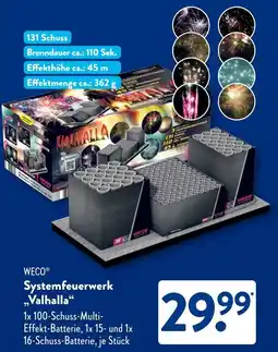 Aldi Süd WECO Systemfeuerwerk „Valhalla" Angebot