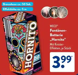 Aldi Süd WECO Fontänen-Batterie „Hornito❝ Angebot