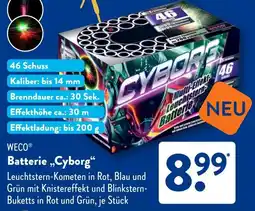 Aldi Süd WECO Batterie „,Cyborg" Angebot