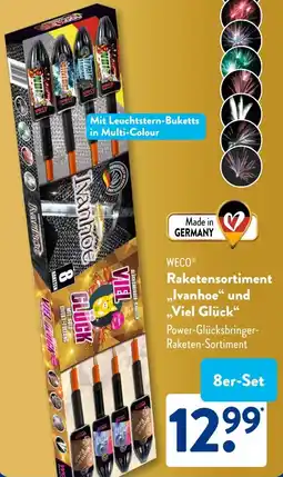 Aldi Süd WECO Raketensortiment „Ivanhoe" und „Viel Glück“ Angebot
