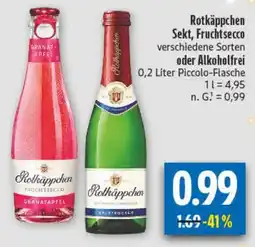 diska Rotkäppchen Sekt, Fruchtsecco oder Alkoholfrei Angebot