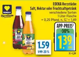 diska EDEKA Herzstücke Saft, Nektar oder Fruchtsaftgetränk Angebot