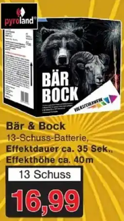 Jawoll Bär & Bock 13 Schuss Batterie Angebot