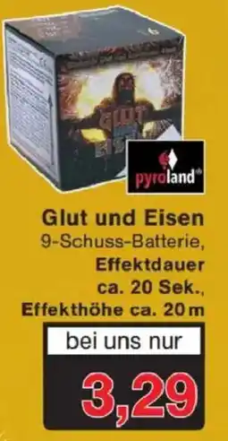 Jawoll Glut und Eisen 9 Schuss Batterie Angebot