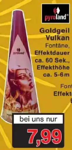 Jawoll Goldgeil Vulkan Fontäne Angebot