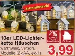 Jawoll 10er LED Lichterkette Häuschen Angebot