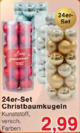 Jawoll 24er-Set Christbaumkugeln Angebot