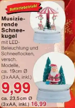 Jawoll Musizierende Schneekugel Angebot