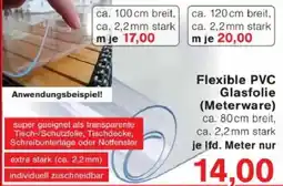 Jawoll Flexible PVC Glasfolie (Meterware) Angebot