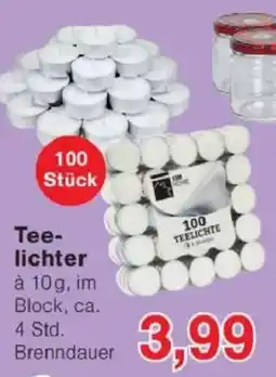 Jawoll Teelichter Angebot