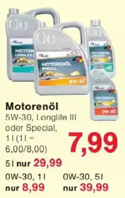 Jawoll Motorenöl 5W-30 5W-30, Longlife III oder Special Angebot
