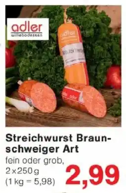Jawoll Adler streichwurst Braunschweiger Art Angebot