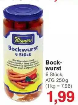 Jawoll Winners Bockwurst Angebot