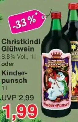 Jawoll Christkindl Glühwein oder Kinderpunsch Angebot