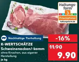 Kaufland K-WERTSCHÄTZE Schweinenacken/-kamm Angebot
