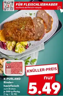 Kaufland K-PURLAND Rinderhackfleisch Angebot