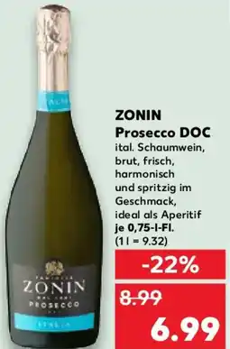 Kaufland ZONIN Prosecco DOC Angebot