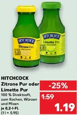 Kaufland HITCHCOCK Zitrone Pur oder Limette Pur Angebot