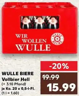 Kaufland WULLE BIERE Vollbier Hell Angebot