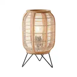 Netto Marken-Discount BRILLIANT Lampe, Tanah Tischleuchte schwarz/natur, 1x A60, E27, 42W, Mit Schnurzwischenschalter Angebot