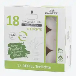 NKD Villa Verde Eco Line Refill-Teelichter, 18er-Pack Angebot
