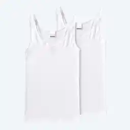 NKD Damen-Unterhemd aus reiner Baumwolle, 2er-Pack Angebot