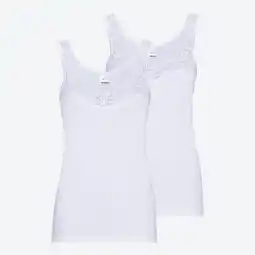 NKD Damen-Unterhemd mit V-Ausschnitt, 2er-Pack Angebot