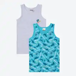 NKD Kinder-Jungen-Unterhemd mit Print, 2er-Pack Angebot