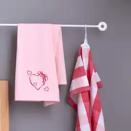 NKD Geschirrtuch aus Baumwolle mit Herz-Stickerei, 2er-Pack Angebot