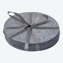 NKD Platzset aus Filz, Ø ca. 12 cm, 4er-Pack Angebot