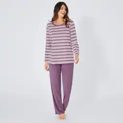 NKD Damen-Frottee-Schlafanzug mit Streifenmuster, 2-teilig Angebot