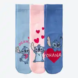 NKD Lilo & Stitch Mädchen-Socken, 3er-Pack Angebot