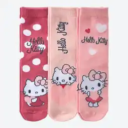 NKD Hello Kitty Kinder-Mädchen-Socken, 3er-Pack Angebot