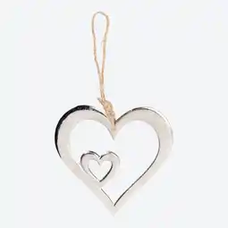 NKD Herz-Hänger aus Metall, ca. 17,5x16,5 cm Angebot
