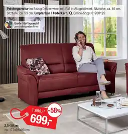 Opti Wohnwelt Polstergarnitur 2,5-Sitzer Angebot