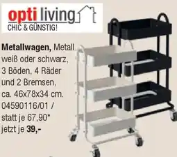 Opti Wohnwelt opti living Metallwagen Angebot