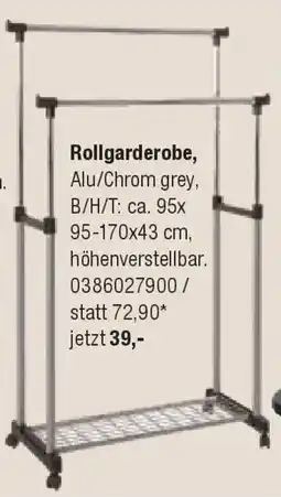 Opti Wohnwelt opti living Rollgarderobe Angebot