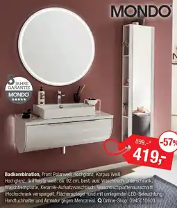 Opti Wohnwelt MONDO Badkombination Angebot