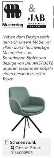 Opti Wohnwelt Musterring Schalenstuhl Angebot