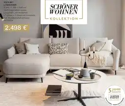 Opti Wohnwelt Schöner wohnen sofa mit longchair Angebot