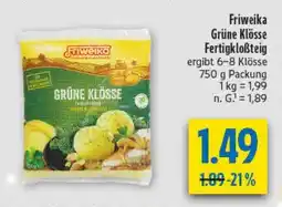 diska Friweika Grüne Klösse Fertigkloẞteig Angebot