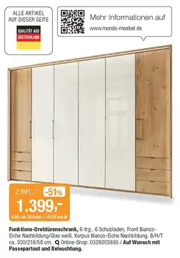 Opti Wohnwelt Funktions-Drehtürenschrank Angebot