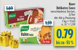 diska Knorr Delikatess Sauce Angebot