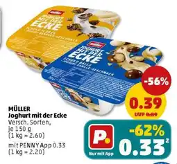 PENNY MÜLLER Joghurt mit der Ecke Angebot