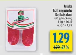 diska Juliska Echt ungarische Delikatsalami Angebot