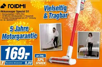 expert Techno Land Roidmi Akkusauger Special S1 Angebot